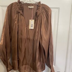 Entro Metallic Bronze Blouse